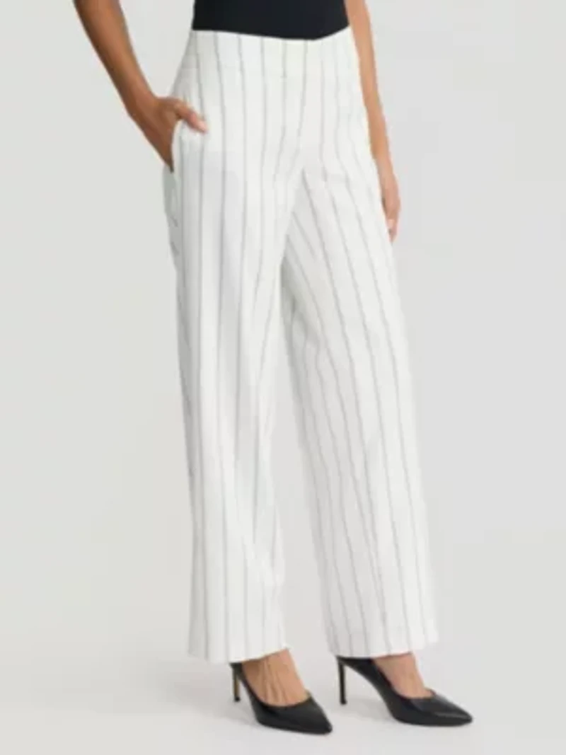Women's Ava Pinstripe Wide Leg Pant