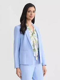 Petite Seamed One Button Jacket