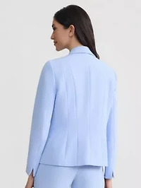 Petite Seamed One Button Jacket