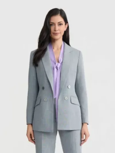 Women's Plaid Faux DB Jacket