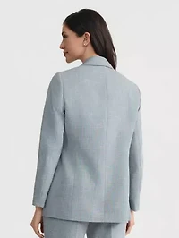 Women's Plaid Faux DB Jacket