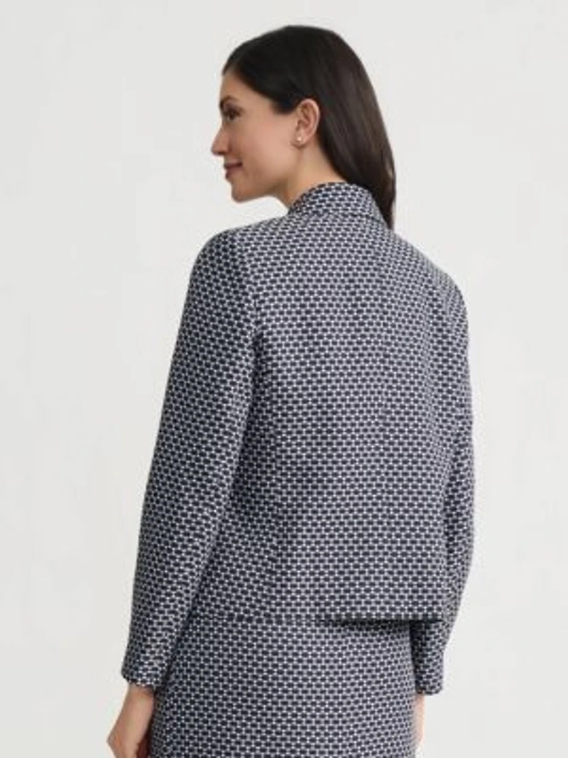 Women's Jacquard Cropped Jacket