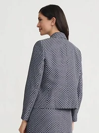 Women's Jacquard Cropped Jacket