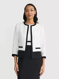 Petite Colorblocked Cardigan Jacket