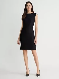 MISSY WAVE KNIT SHEATH DRESS