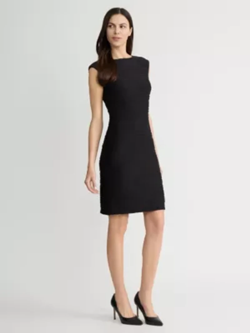 MISSY WAVE KNIT SHEATH DRESS
