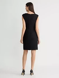 MISSY WAVE KNIT SHEATH DRESS