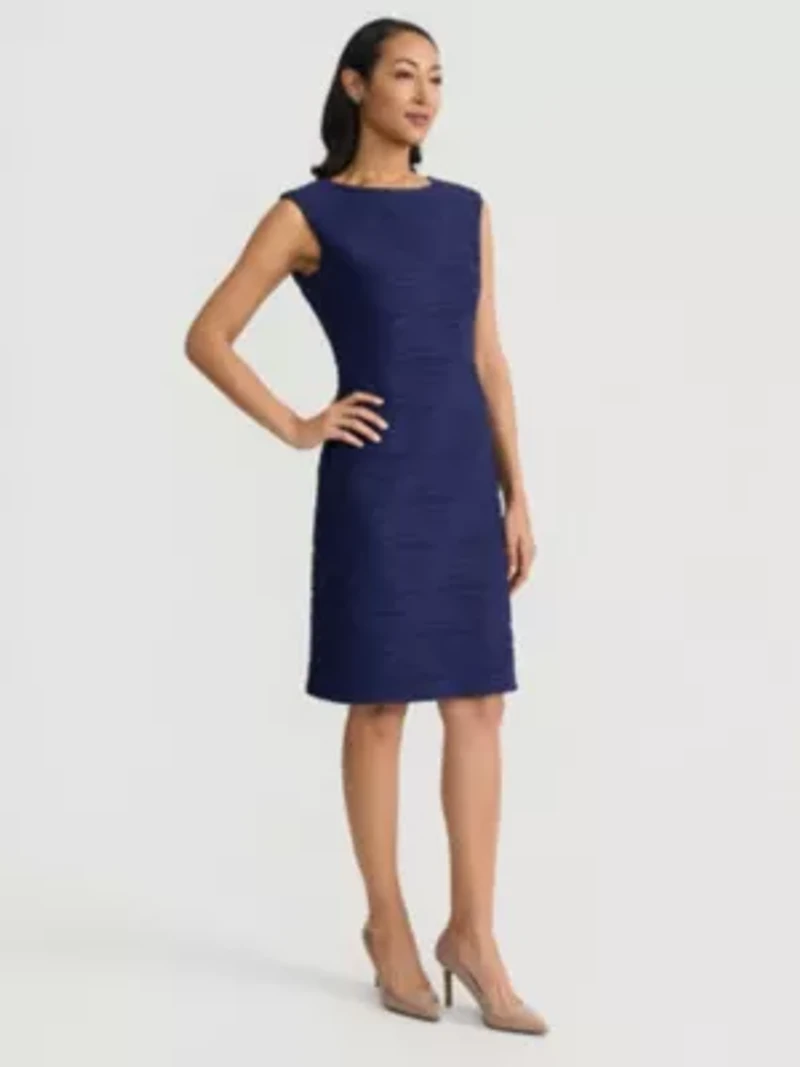 Petite Wave Knit Sheath Dress