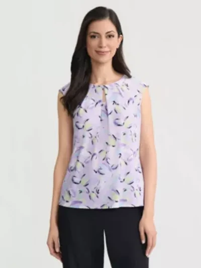 Women's Brushstroke Print Knit Top