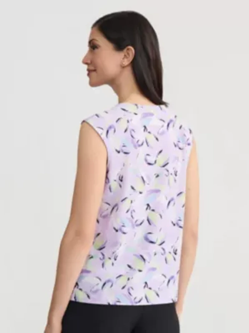 Women's Brushstroke Print Knit Top