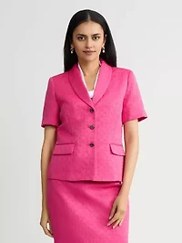 MISSY CIRCLE JACQUARD 3 BTTN JACKET