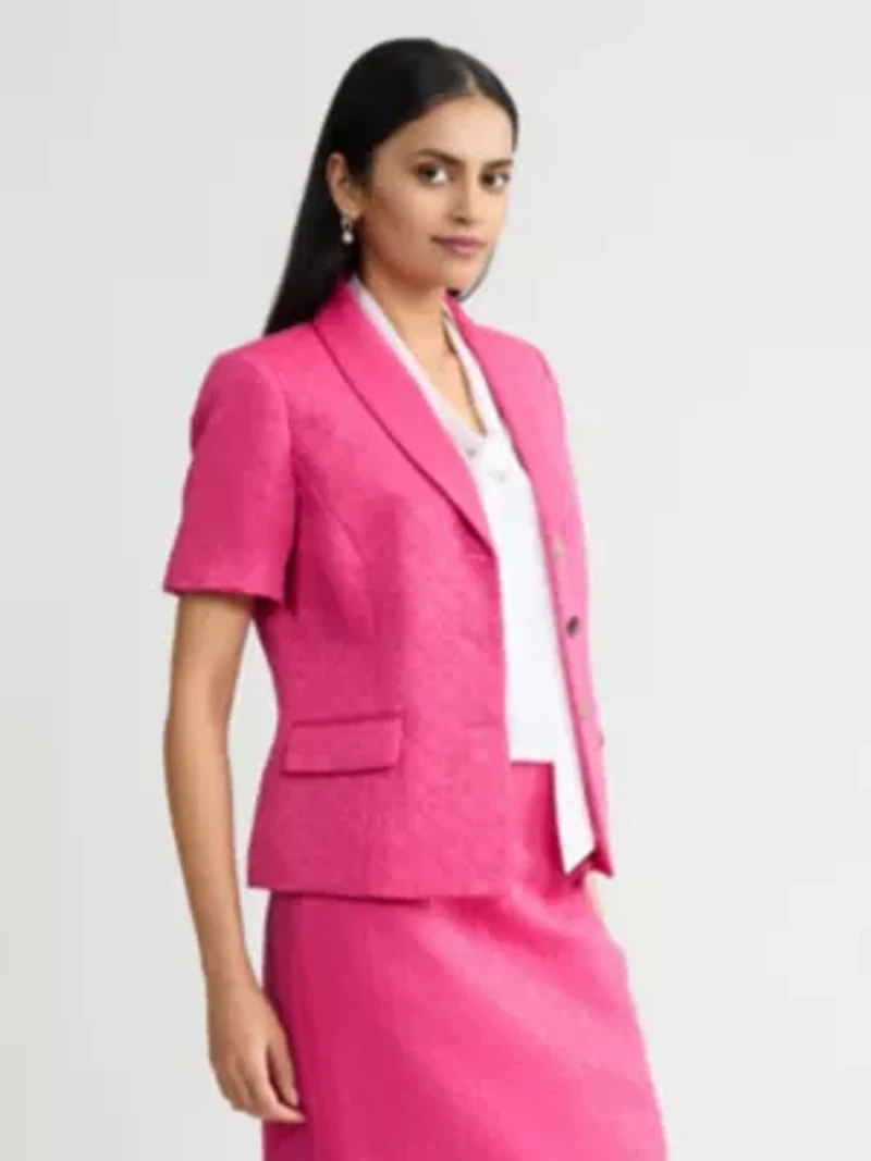 MISSY CIRCLE JACQUARD 3 BTTN JACKET