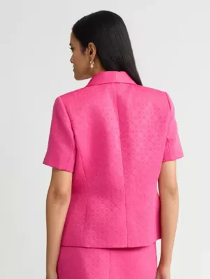 MISSY CIRCLE JACQUARD 3 BTTN JACKET