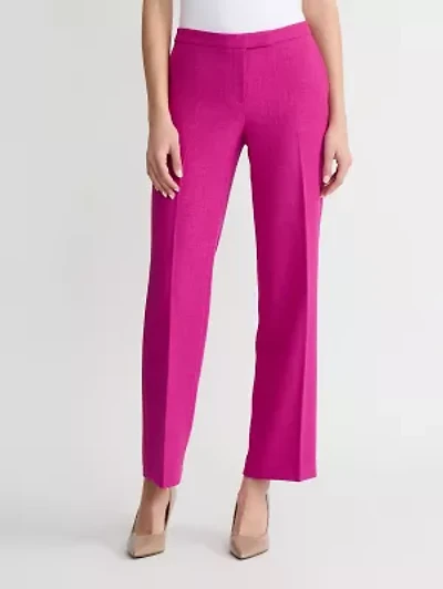 MISSY MELANGE CREPE CLAIRE TROUSER LEG PANT
