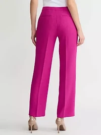 MISSY MELANGE CREPE CLAIRE TROUSER LEG PANT