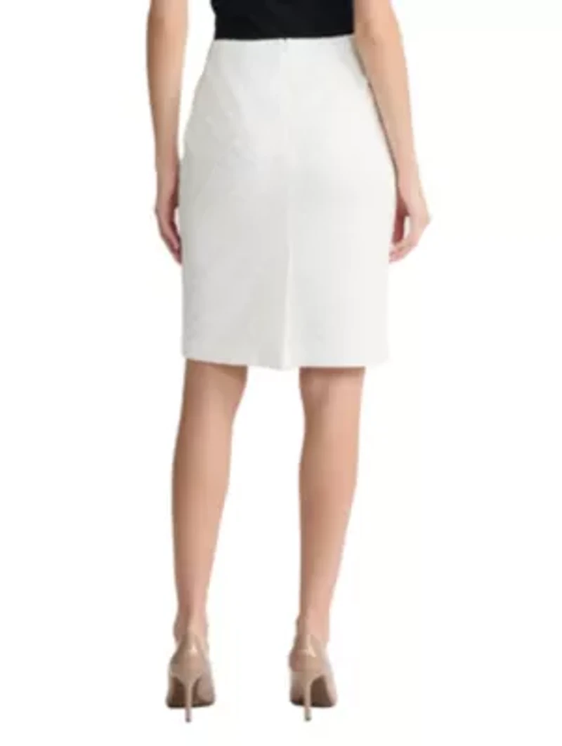 MISSY BONDED LACE SLIM SKIRT