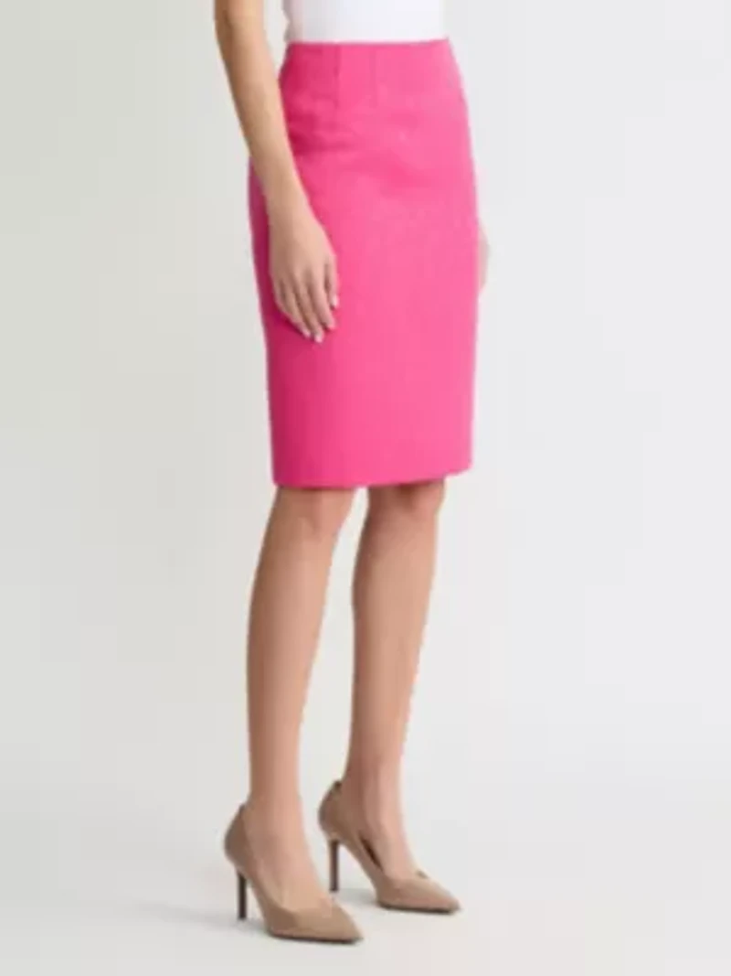 MISSY CIRCLE JACQUARD SLIM SKIRT