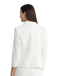 PETITE BONDED LACE 1 BTTN SHAWL COLLAR JACKET