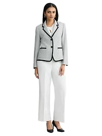 MISSY TWEED 2 BTTN FRAMED JACKET