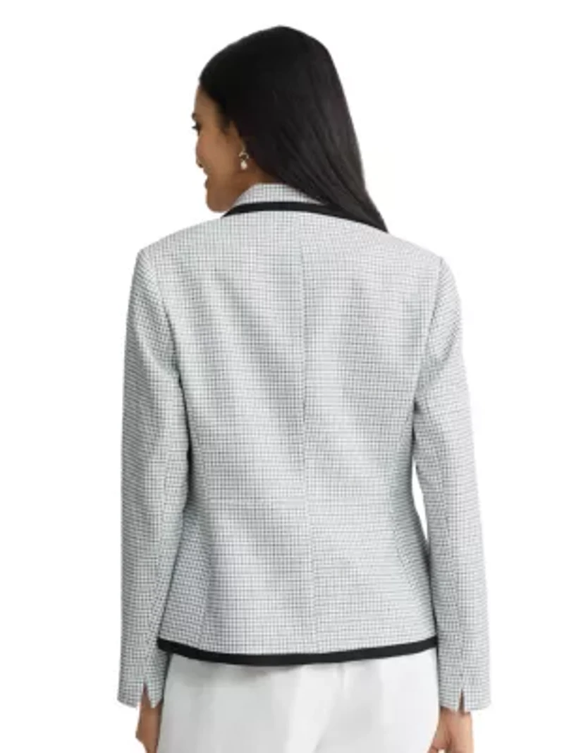 MISSY TWEED 2 BTTN FRAMED JACKET