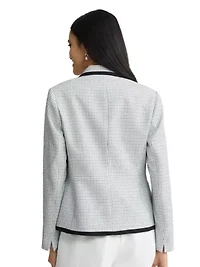 MISSY TWEED 2 BTTN FRAMED JACKET