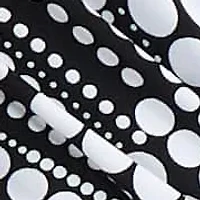MISSY DOT PRINT KNIT WRAP DRESS
