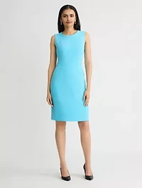 MISSY STRETCH CREPE SHEATH DRESS