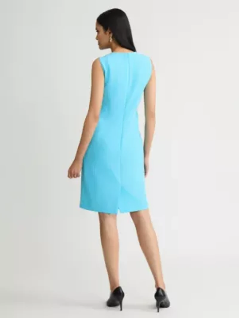 MISSY STRETCH CREPE SHEATH DRESS