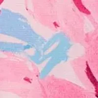 MISSY ABSTRACT FLORAL RUFFLE SLV BLOUSE