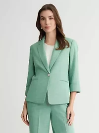 MISSY LINEN CUFF SLV 1 BTTN JKT