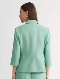 MISSY LINEN CUFF SLV 1 BTTN JKT
