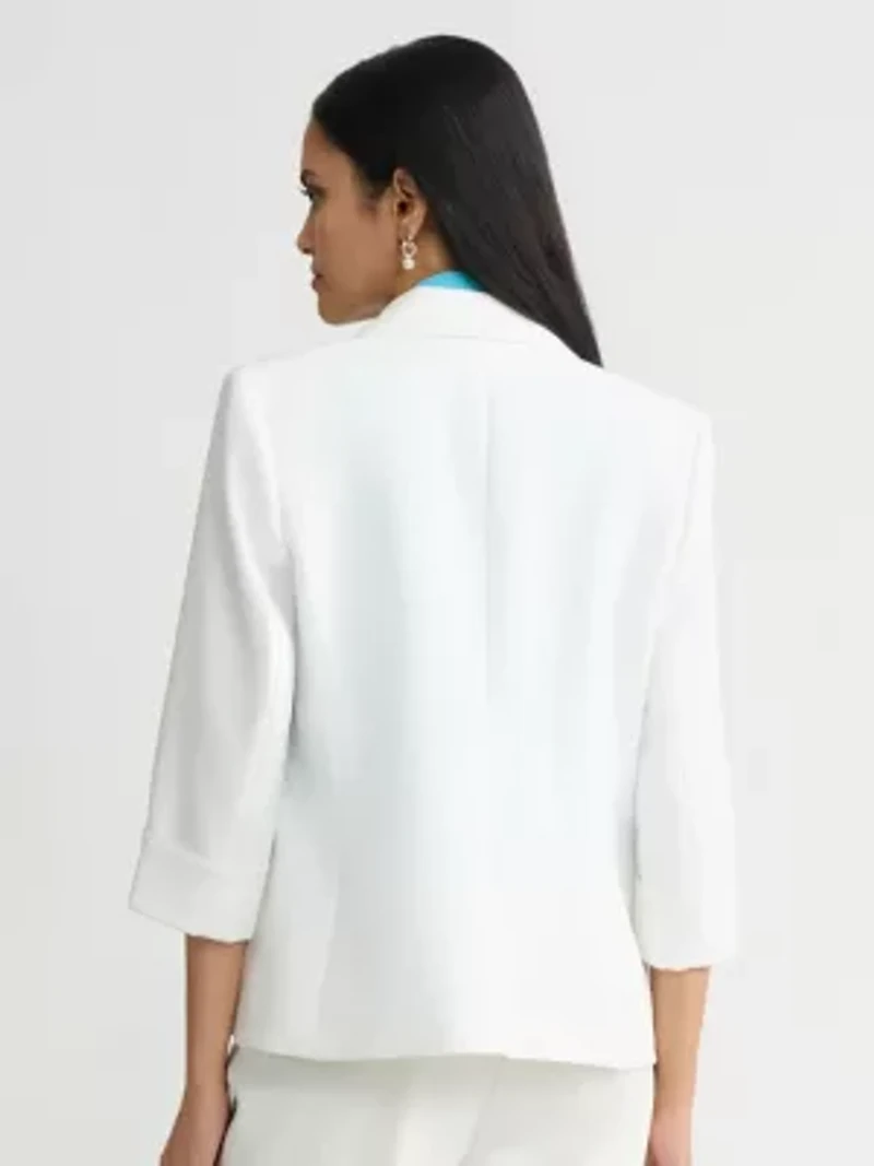 MISSY STRETCH CREPE 1 BTTN CUFF SLV JACKET