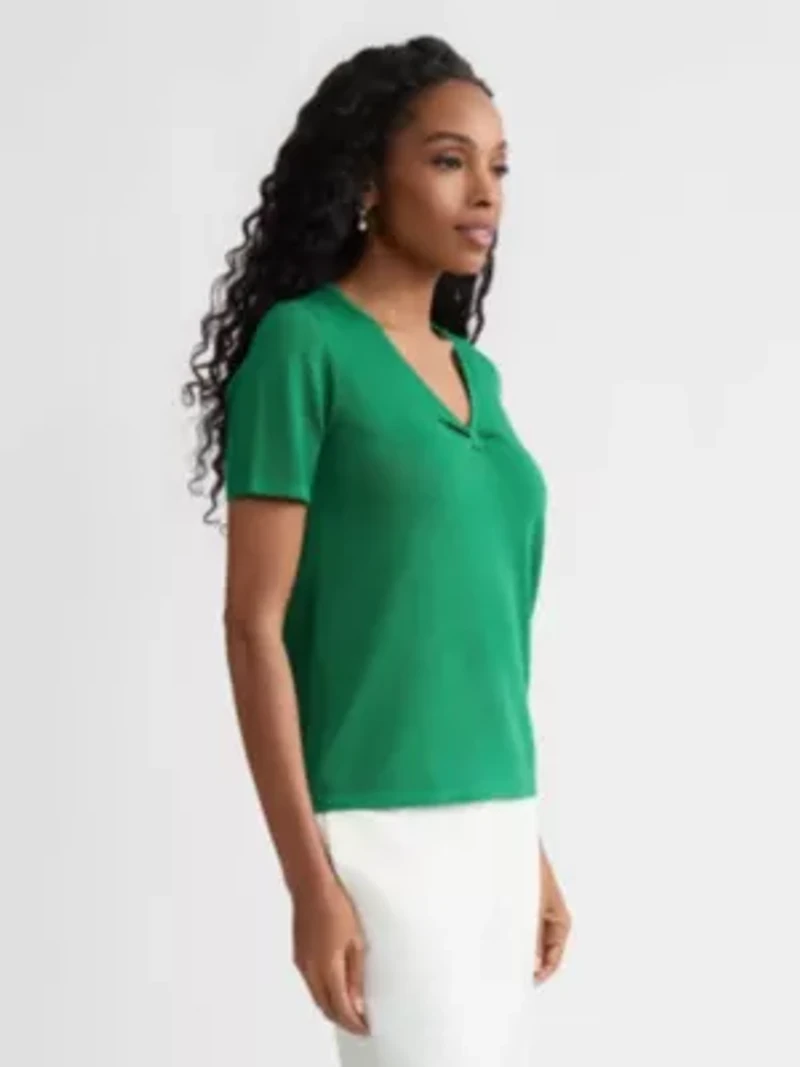 MISSY SHORT SLEEVE PULLOVER SWEATER