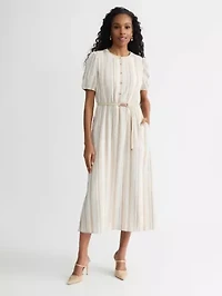 Missy Stripe Shirt Dress