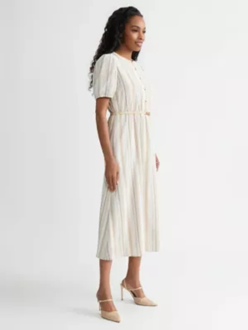 Missy Stripe Shirt Dress