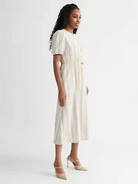Missy Stripe Shirt Dress