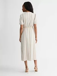 Missy Stripe Shirt Dress