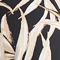 Missy Leaf Print Fit Flare W Flutter Slv