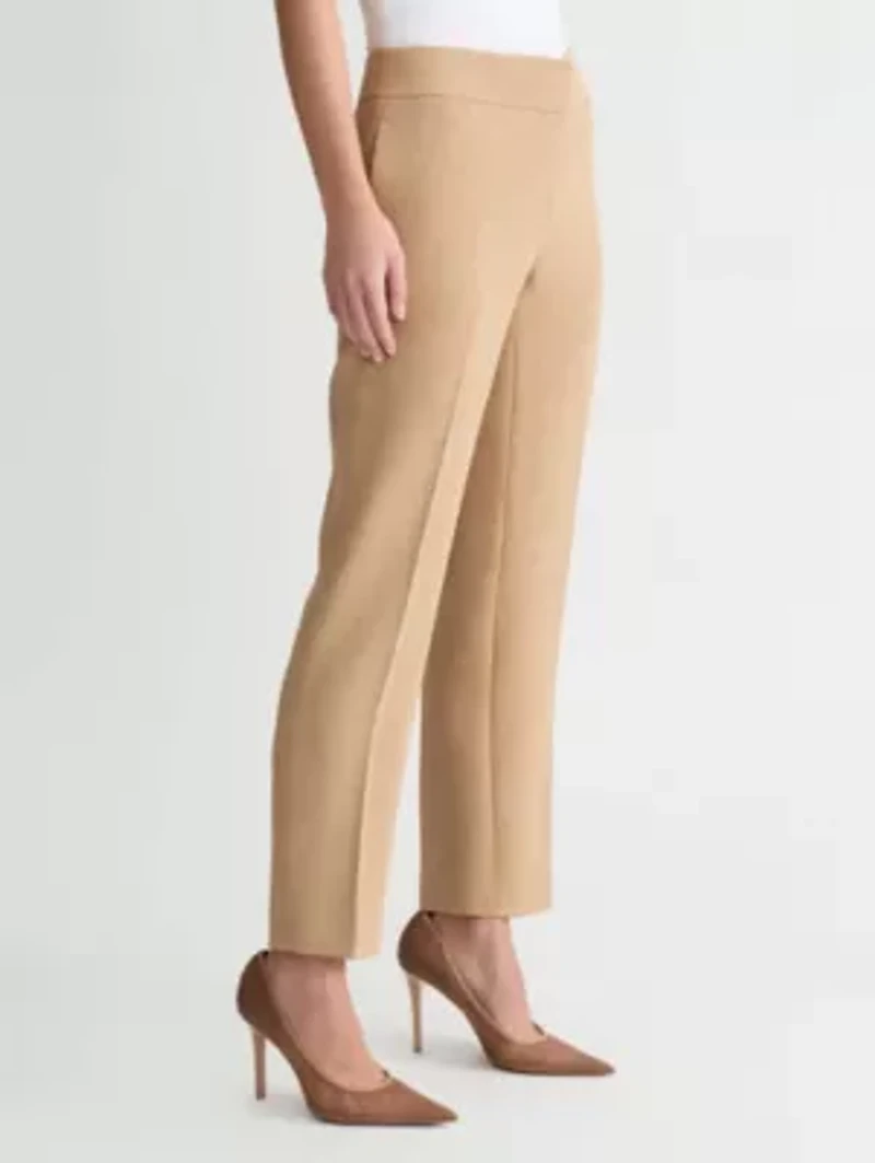 Missy Pebble Crepe Ava Straight Leg Pant