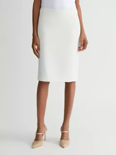 Missy Pebble Crepe Slim Skirt