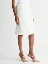 Missy Pebble Crepe Slim Skirt