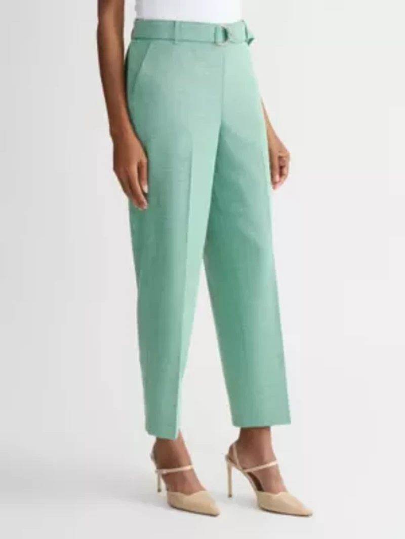 Missy Crossdye Linen Po Trouser W Belt