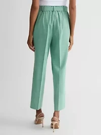 Missy Crossdye Linen Po Trouser W Belt