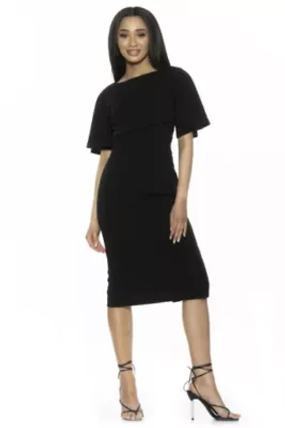 Ariah Flutter Sleeve Sheath Dress