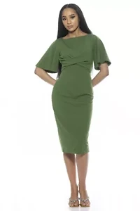 Ariah Flutter Sleeve Sheath Dress