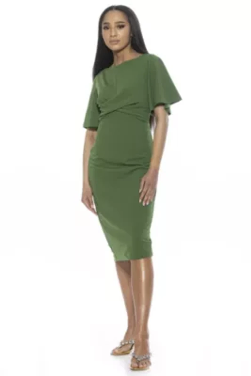 Ariah Flutter Sleeve Sheath Dress