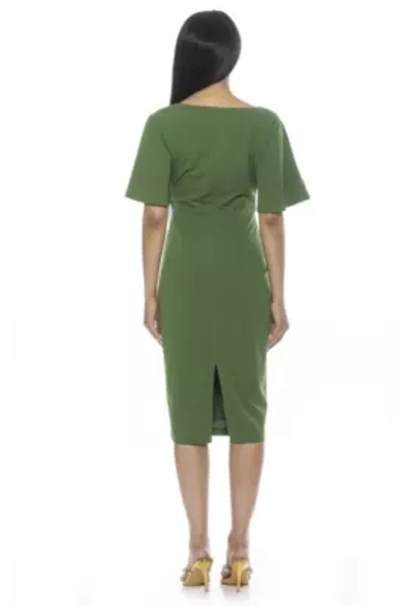 Ariah Flutter Sleeve Sheath Dress