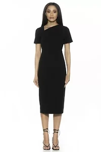 Angelica Asymmetric Sheath Dress