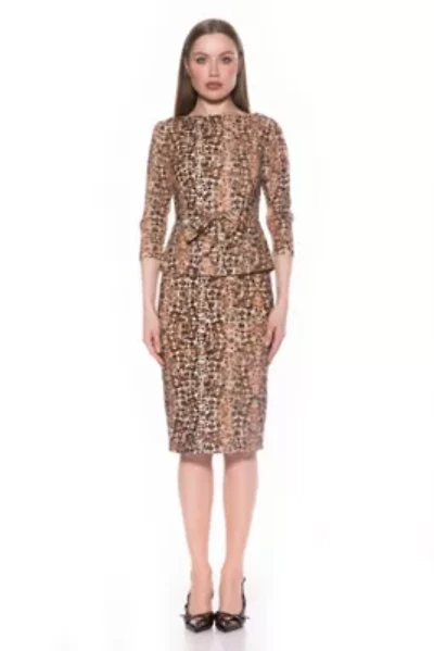 Joyce Crewneck Sheath Midi Dress
