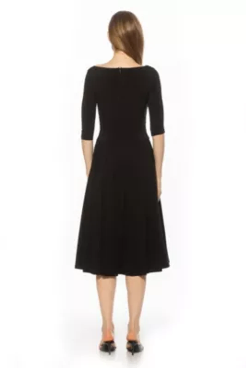 Jada Portrait Neck Maxi Dress